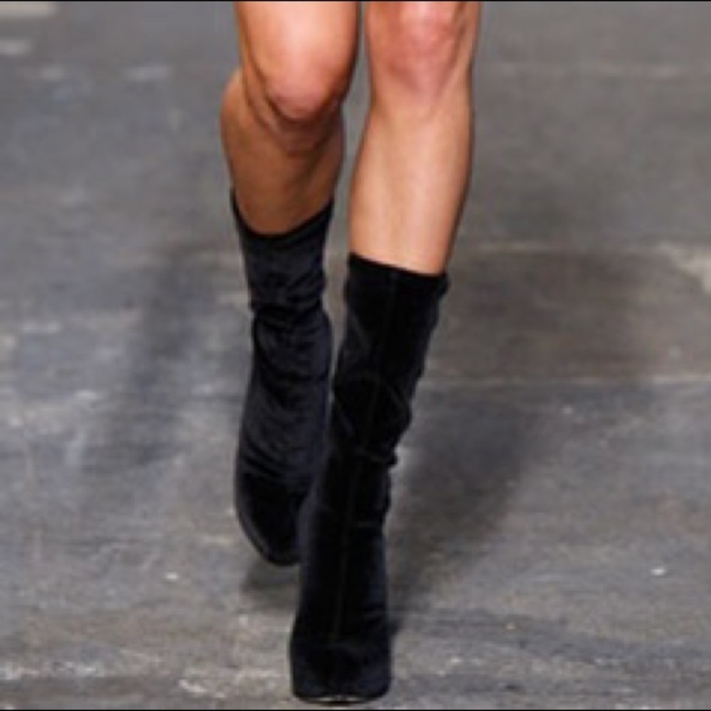 Alexander Wang Velvet Alana Platforms